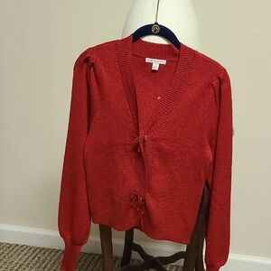 Cato Vibrant Red Cardigan Sweater